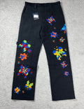 SS23 Louis Vuitton Butterfly Print Double Knee Pants