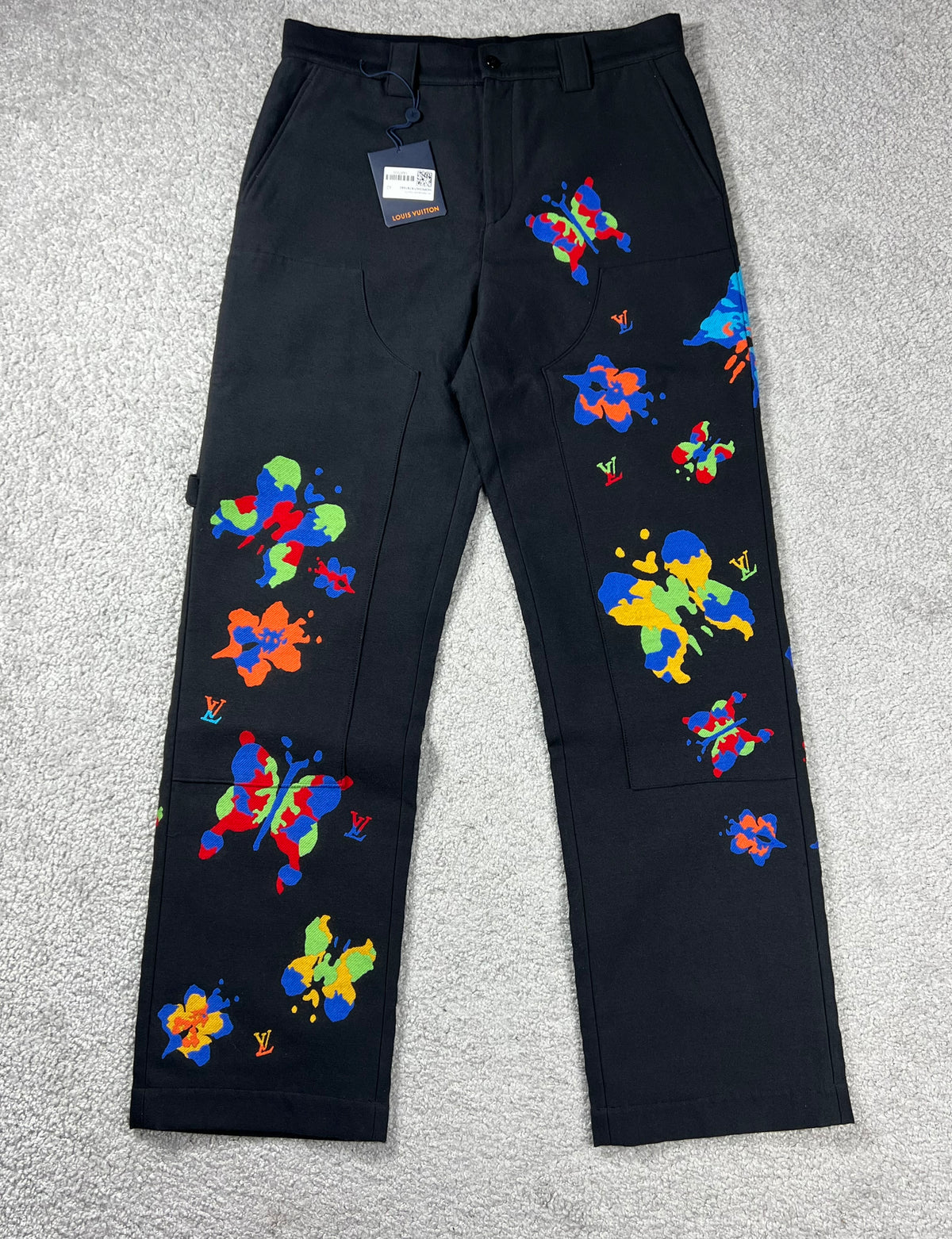SS23 Louis Vuitton Butterfly Print Double Knee Pants