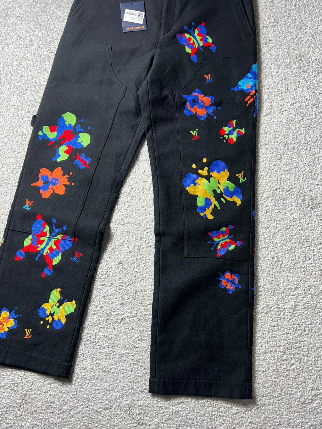 SS23 Louis Vuitton Butterfly Print Double Knee Pants