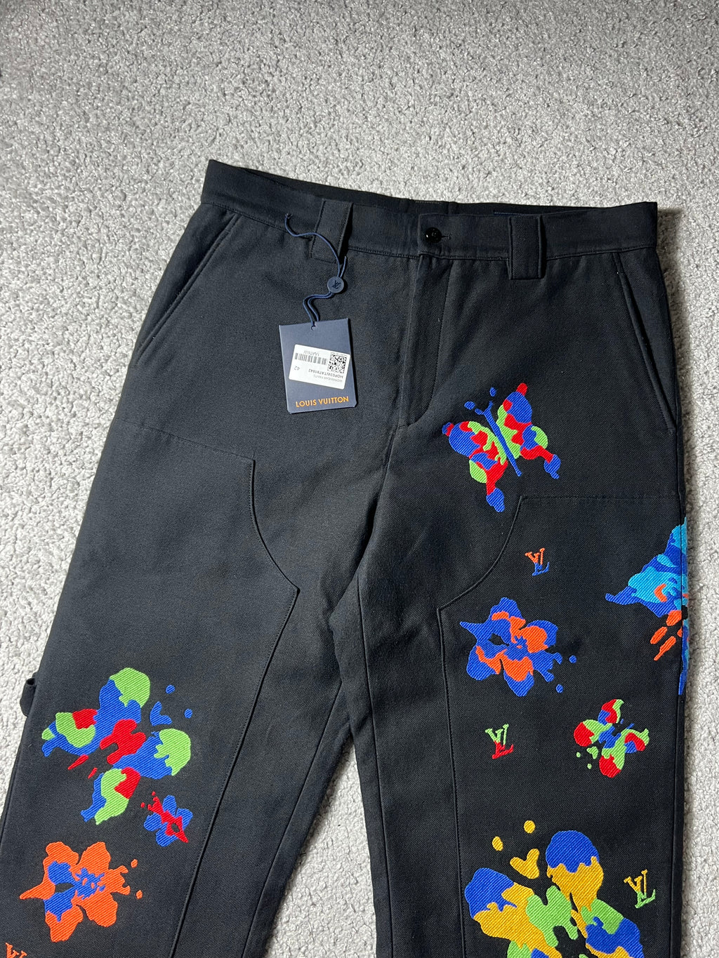 SS23 Louis Vuitton Butterfly Print Double Knee Pants