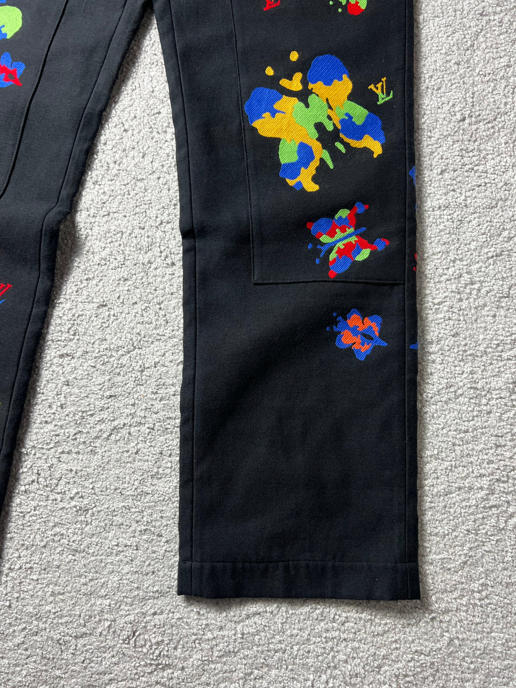 SS23 Louis Vuitton Butterfly Print Double Knee Pants