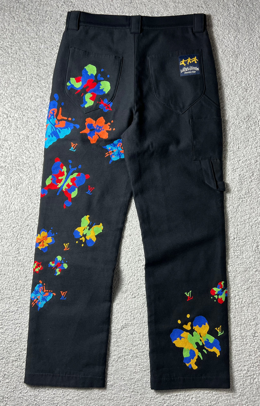 SS23 Louis Vuitton Butterfly Print Double Knee Pants