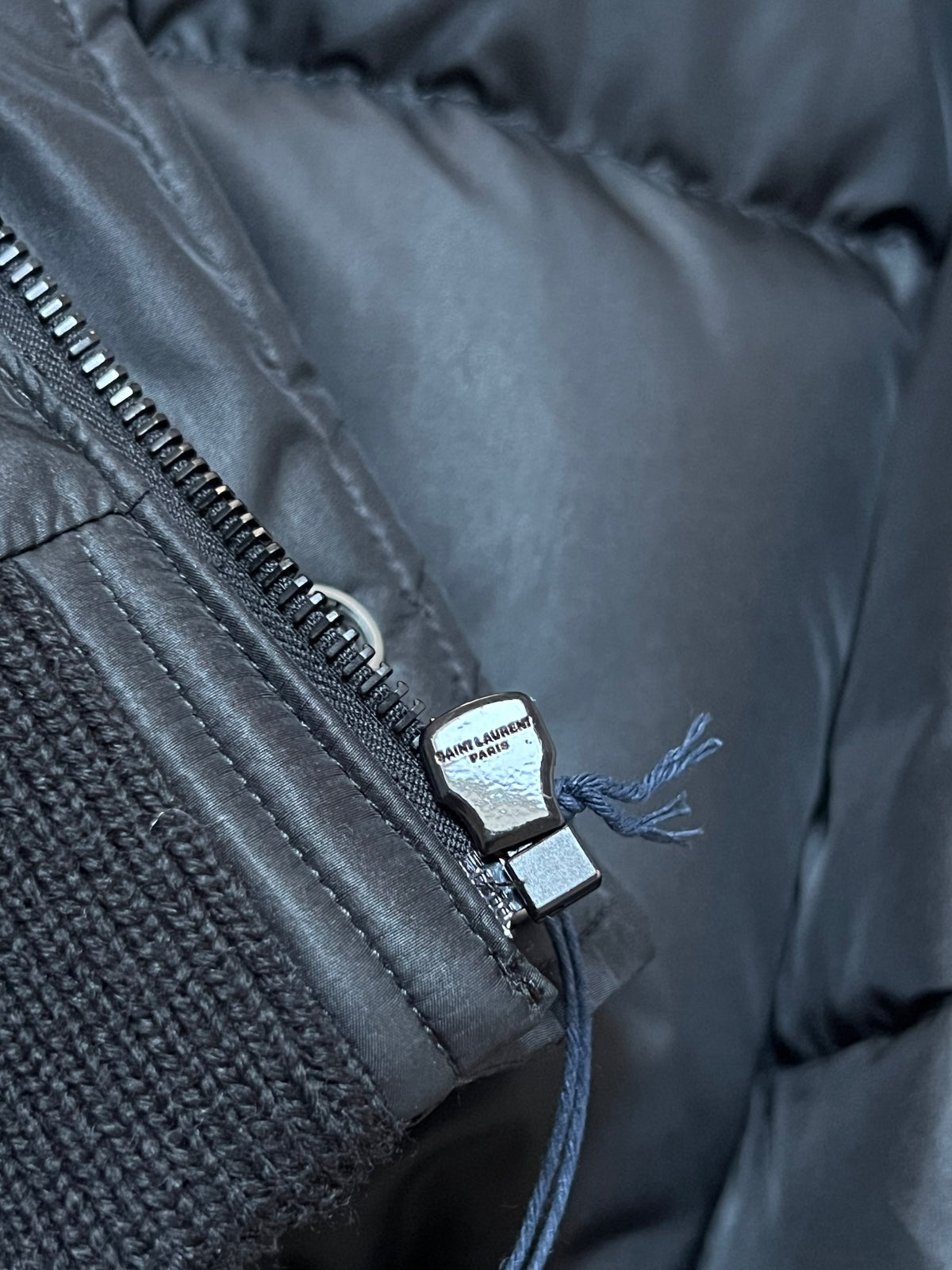 Saint Laurent Padded Stripe-Trim Puffer Jacket