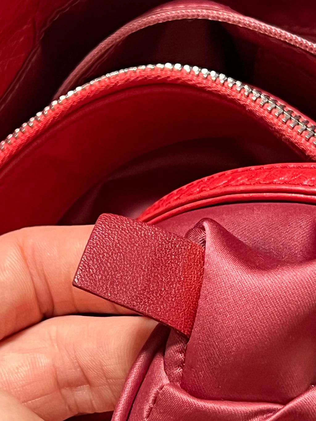 Chanel On The Road Tote Red Calfskin Leather Bag