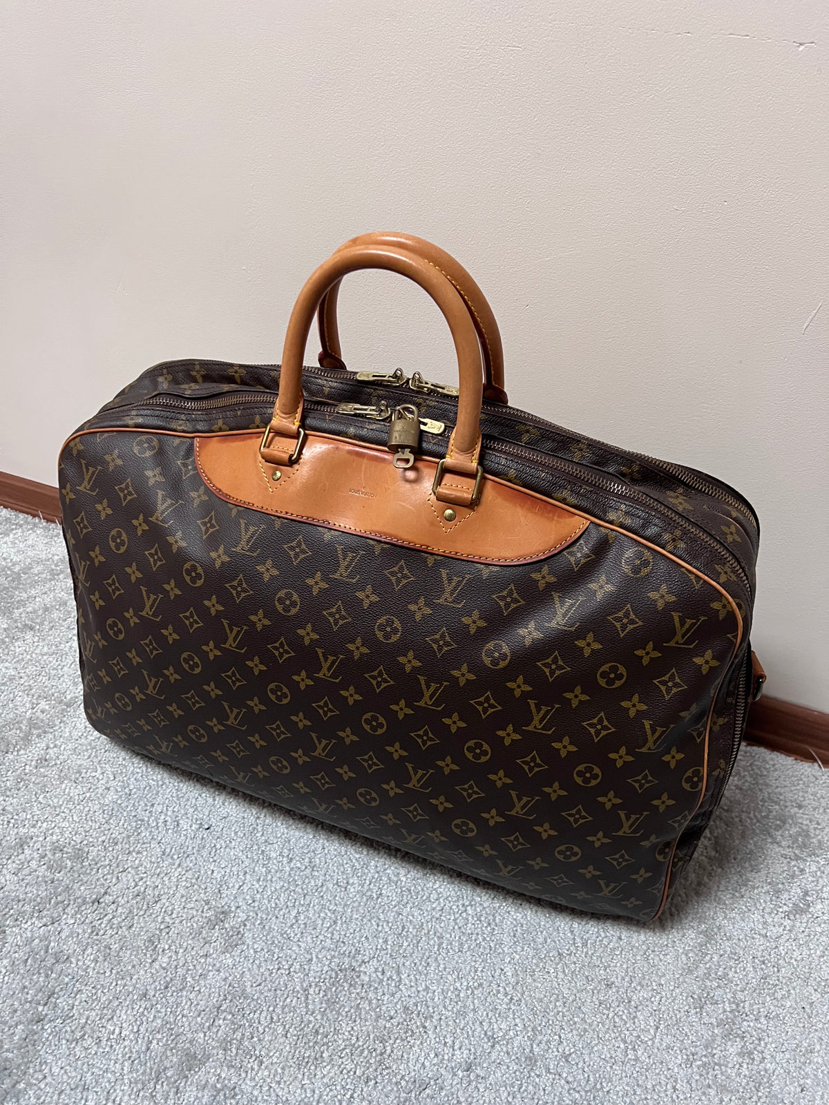 Louis Vuitton Alize 60 Monogram Travel Bag